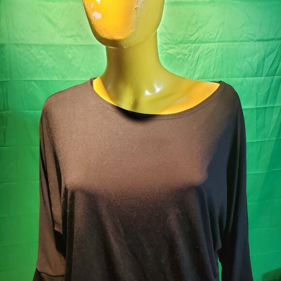 Marie Claire tunics baggy woman Large black long sleeves - Picture 1 of 14